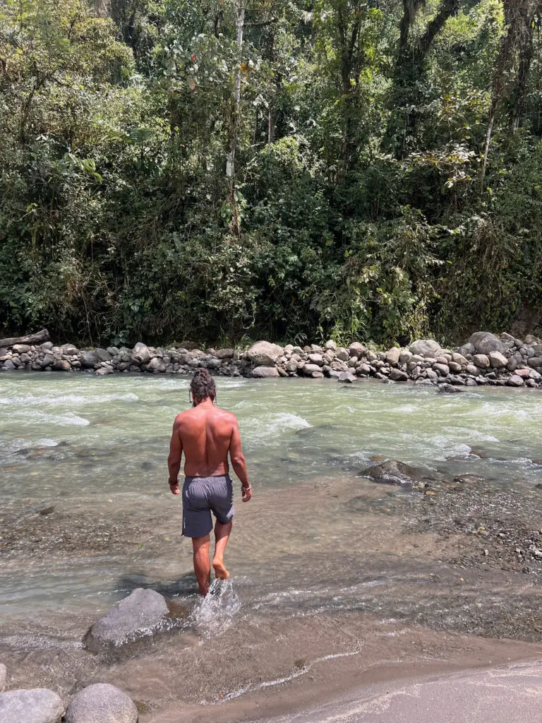 Ecuador rainforest pure river